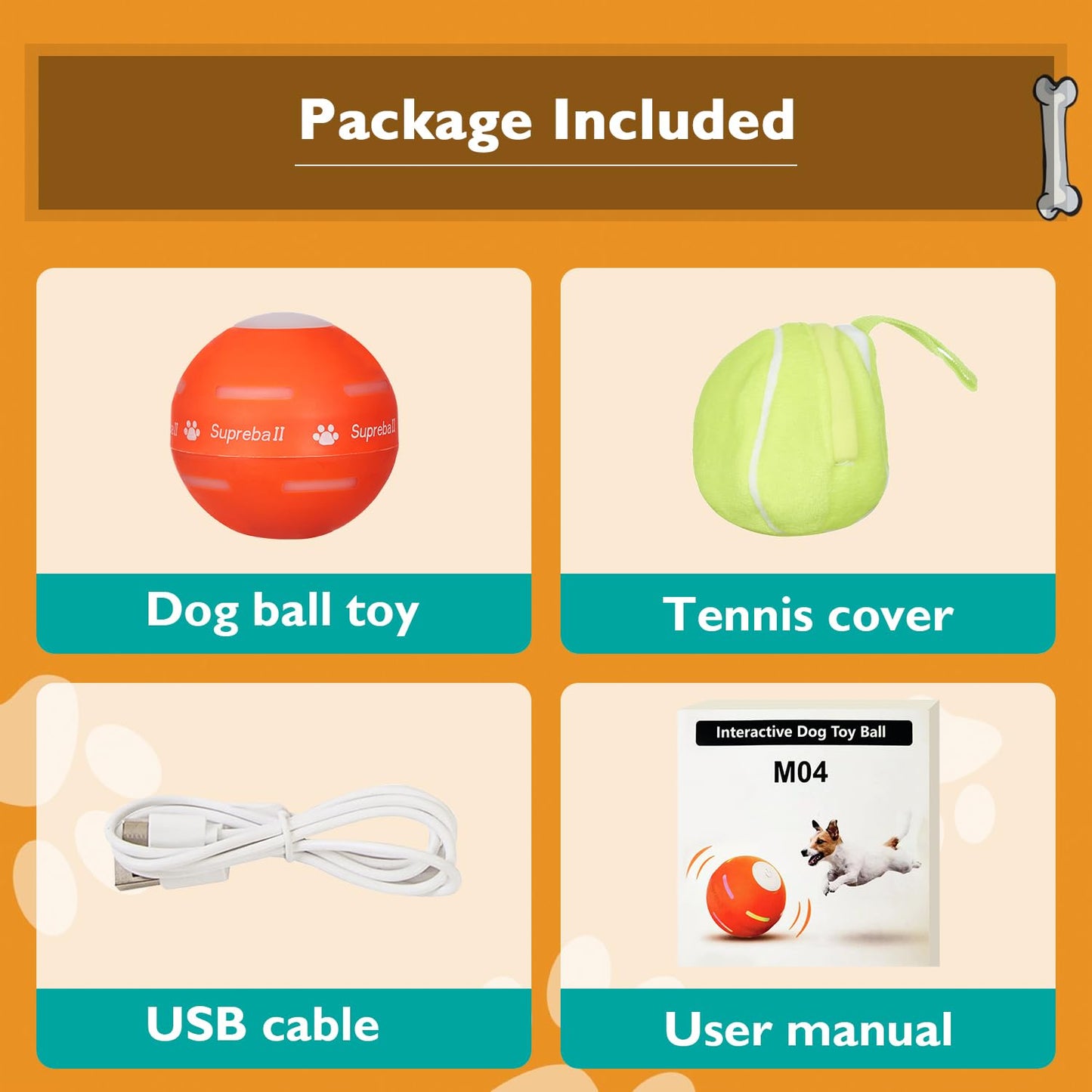 PetDroid Interactive Dog Toys Dog Ball