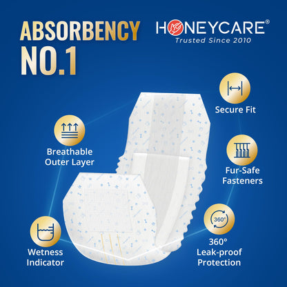 Envoltura para perros machos HONEY CARE All-Absorb A26