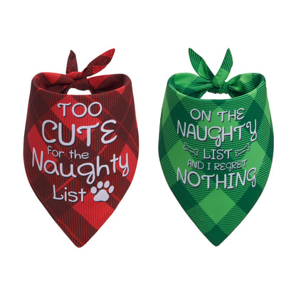 Earus Christmas Dog Bandanas Funny