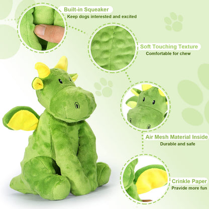 Letsmeet Squeaky Dog Toys - Juguete de peluche para perros