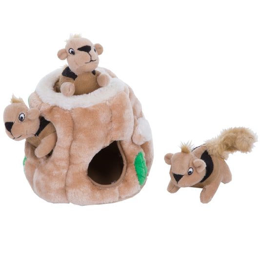 Juguete de peluche para perros con forma de ardilla de Outward Hound