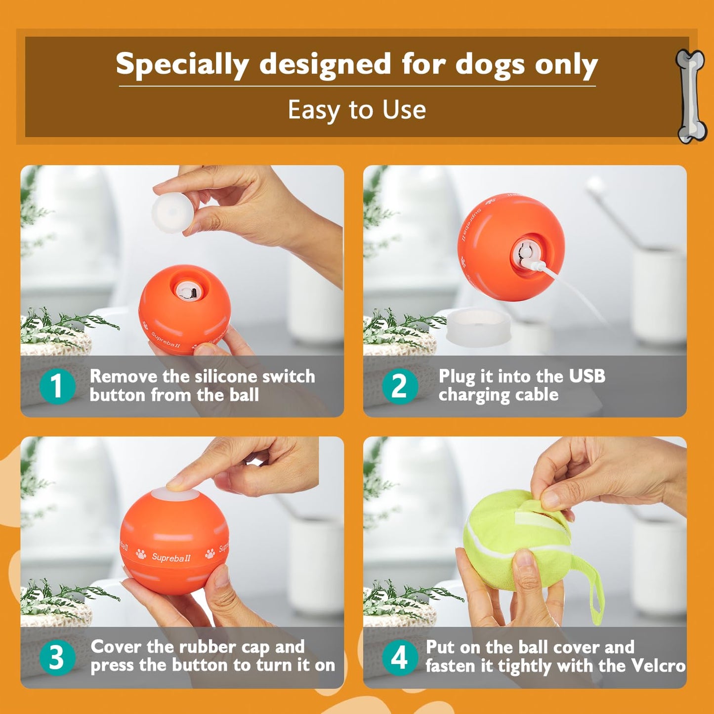 PetDroid Interactive Dog Toys Dog Ball