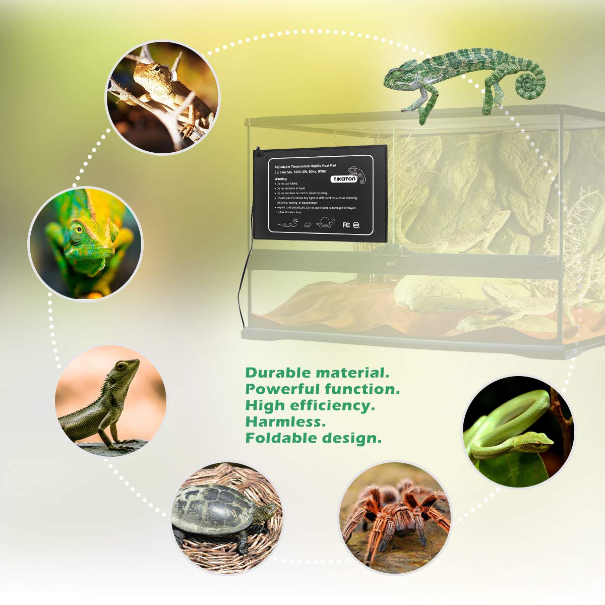 Almohadilla térmica para reptiles Tikaton