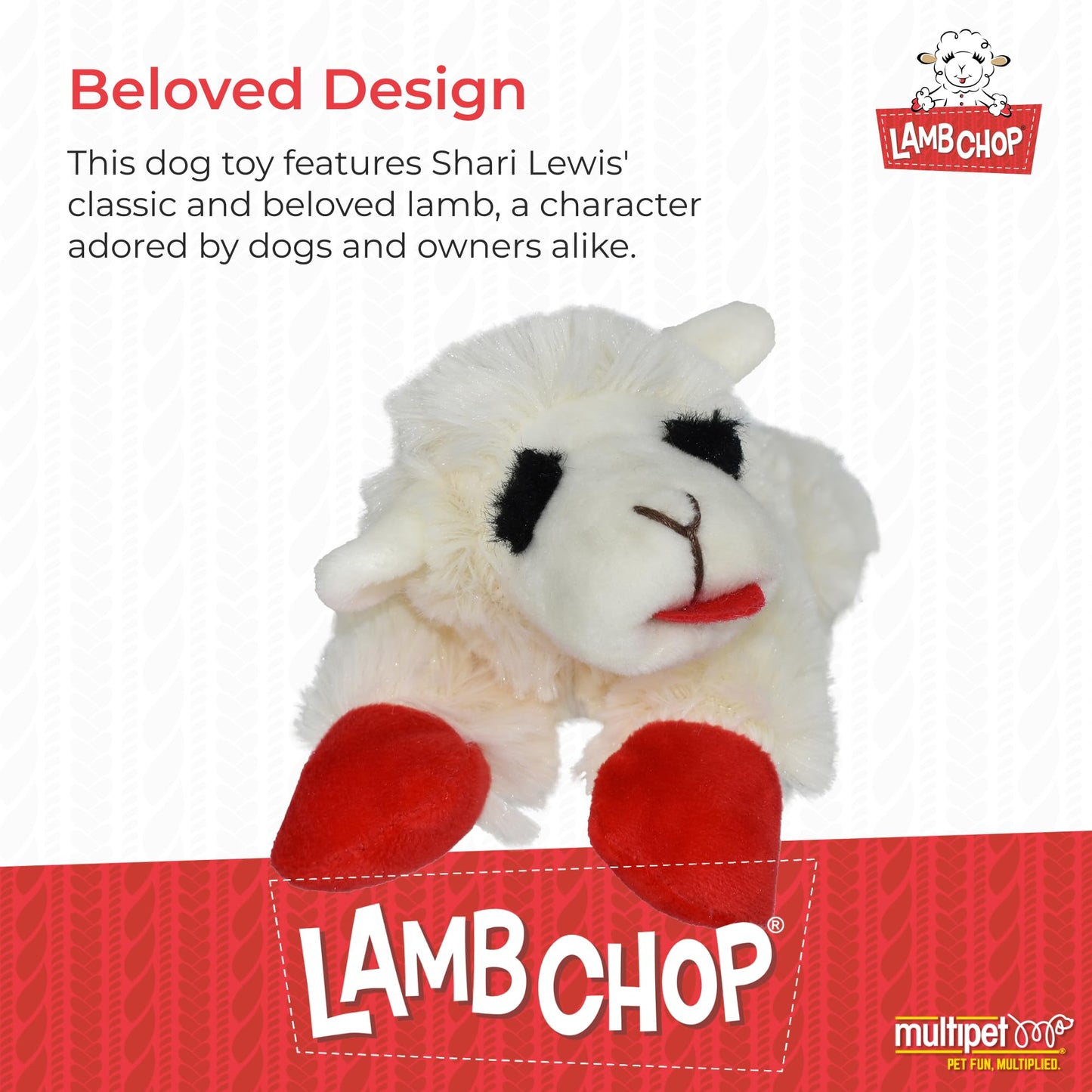 Peluche chillón Lambchop de Multipet