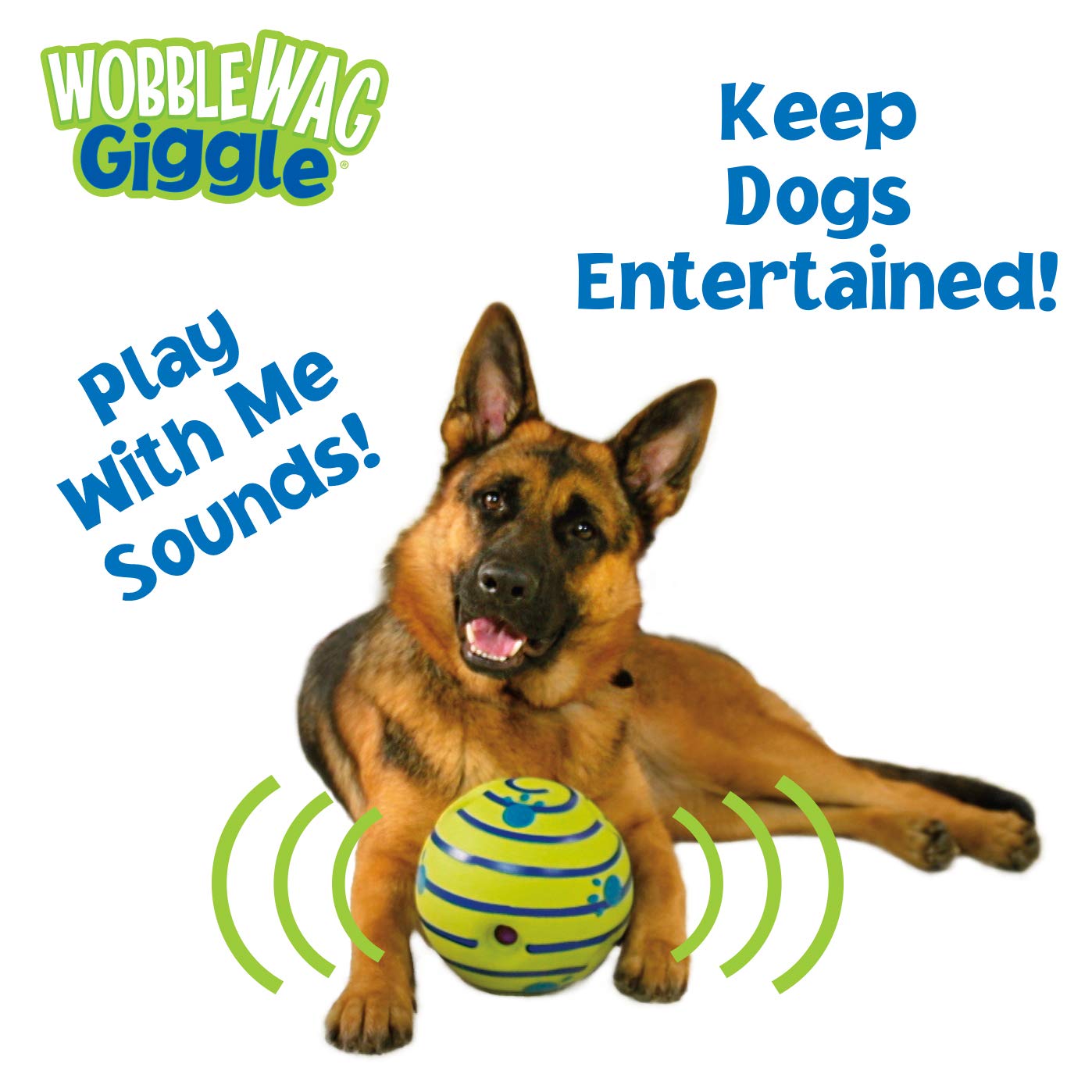 Wobble Wag Giggle Ball, Interactive Dog Toy