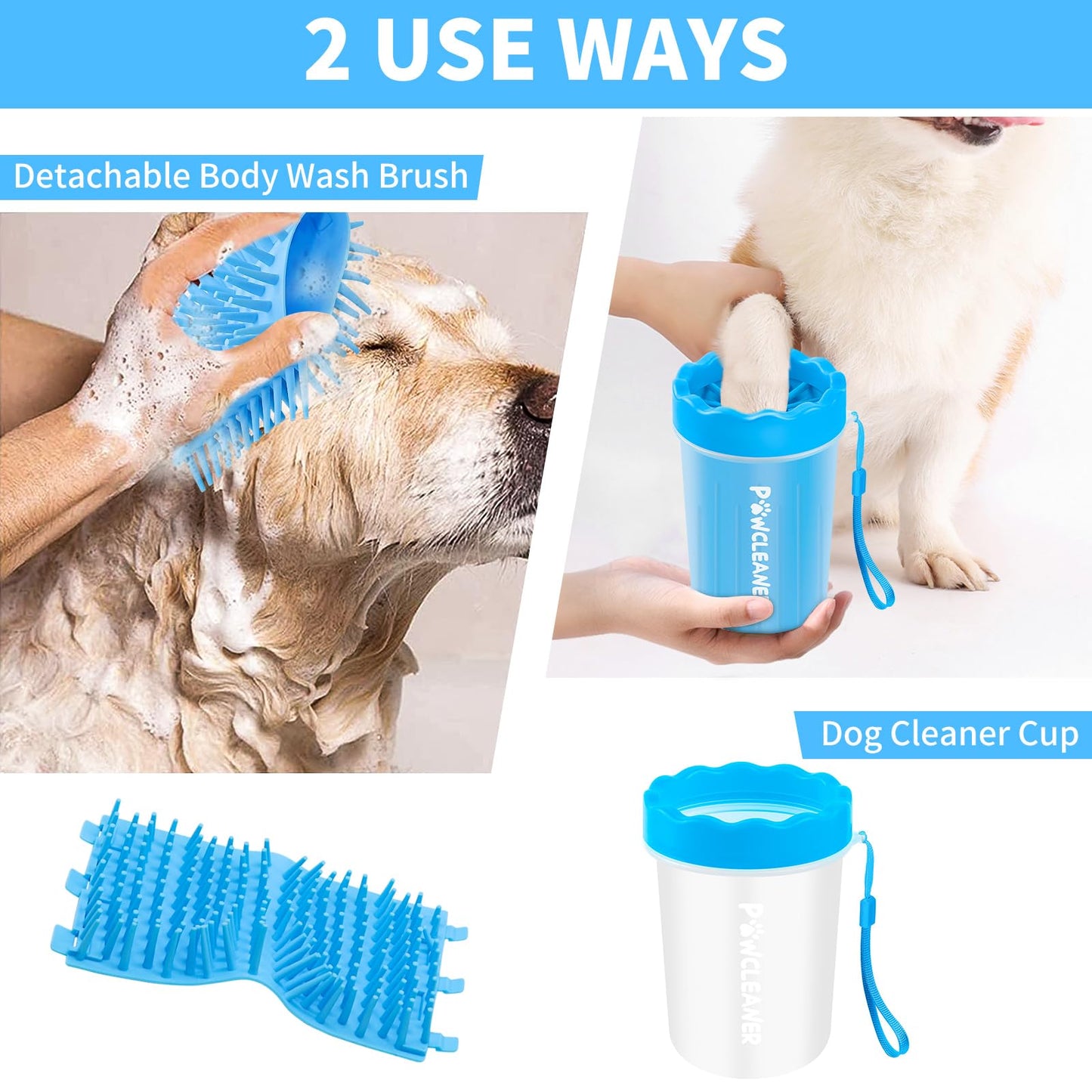 Dog Paw Cleaner, Washer, Buddy Muddy Pet Foot Cleaner