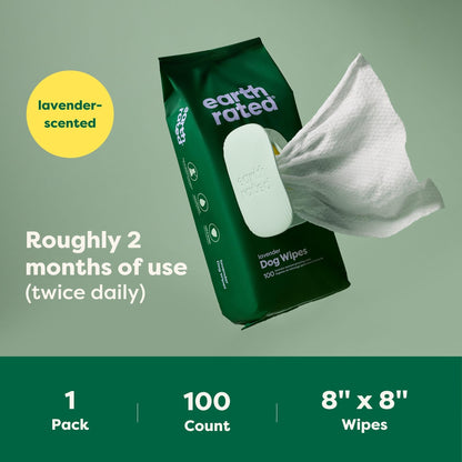 Earth Rated Hypoallergenic Dog Wipes