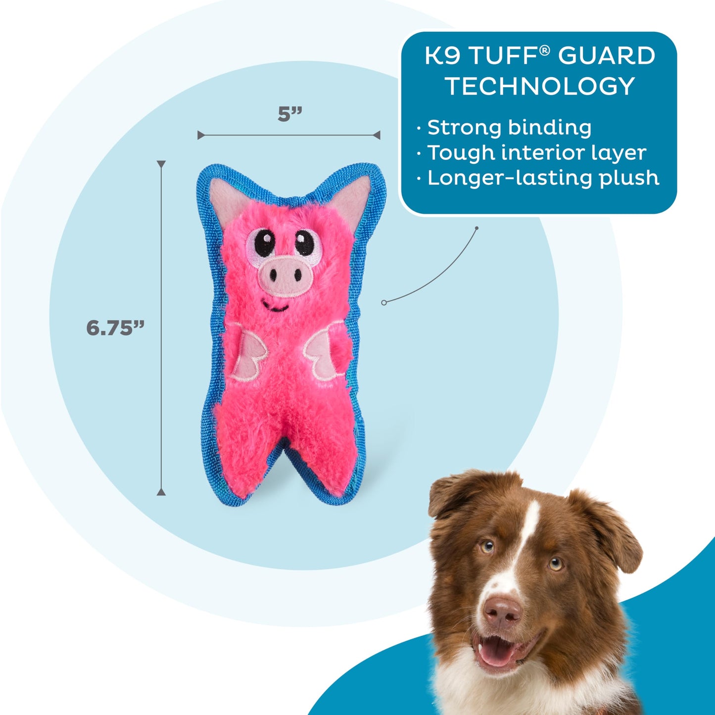 Outward Hound Durablez Tough Plush Squeaky Dog Toy