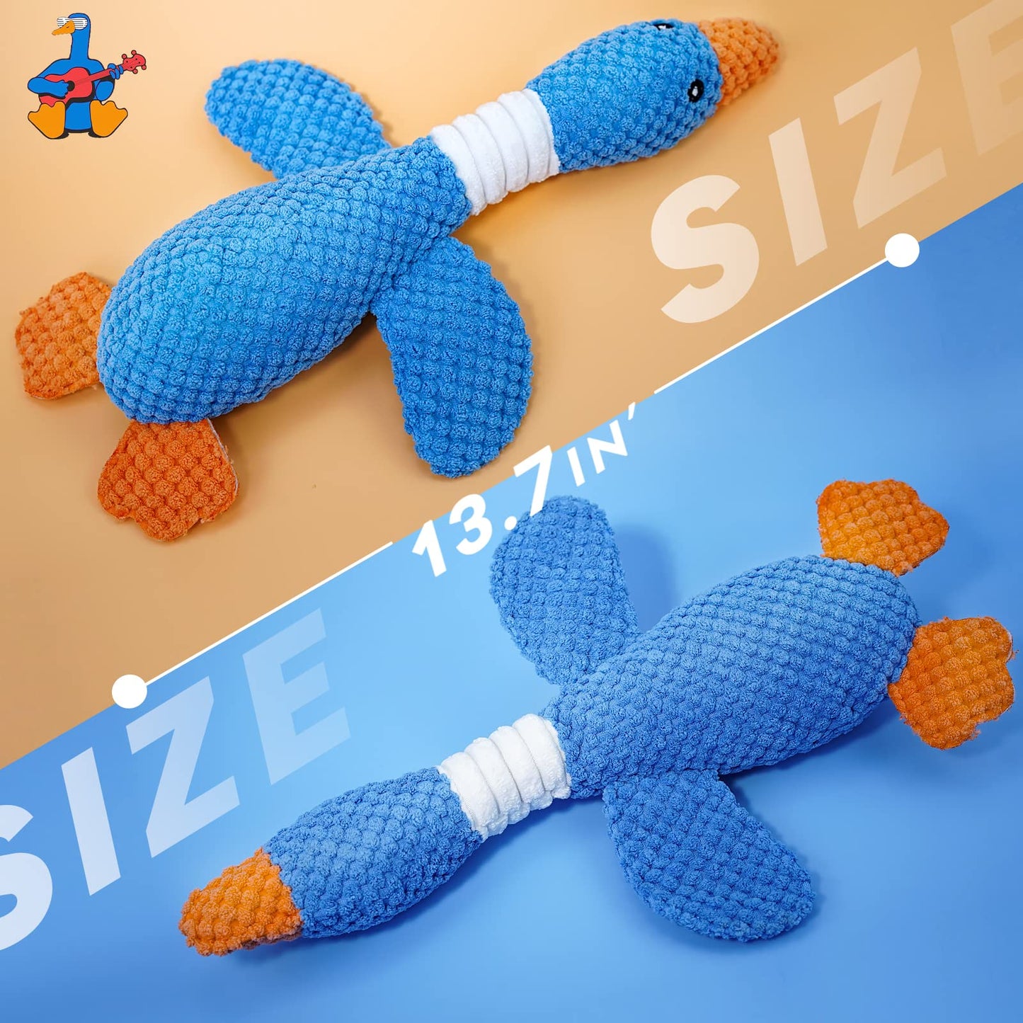 Vitscan Upgraded Goose Indestructible Dog Toys for Aggressive Chewers