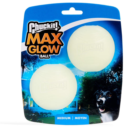 Chuckit! Max Glow Ball Dog Toy - Glows in the Dark