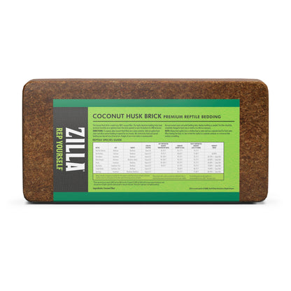 Zilla Coconut Husk Brick, Organic Bedding for Reptiles