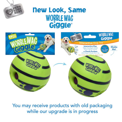 Wobble Wag Giggle Ball, Interactive Dog Toy