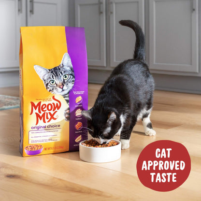 Alimento seco para gatos Meow Mix Original Choice, bolsa de 6,3 libras