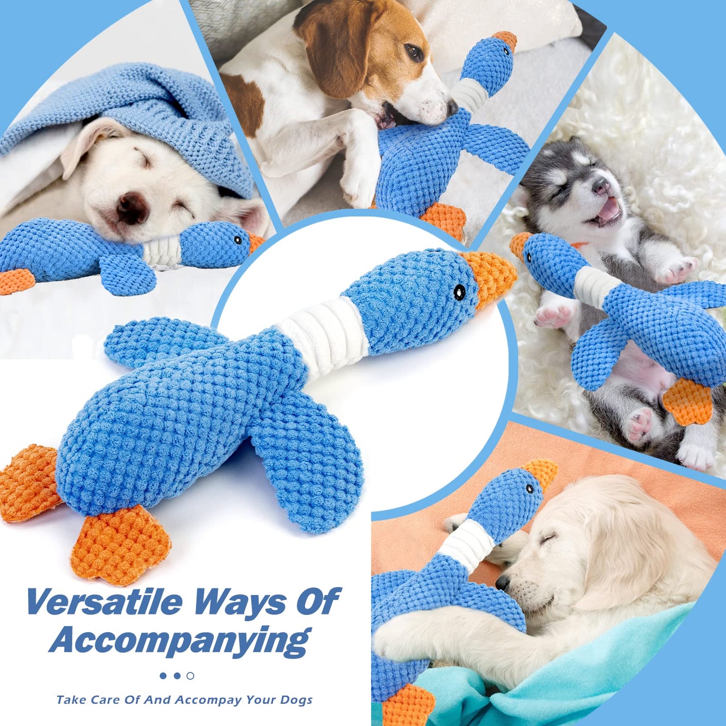 Vitscan Upgraded Goose Indestructible Dog Toys for Aggressive Chewers