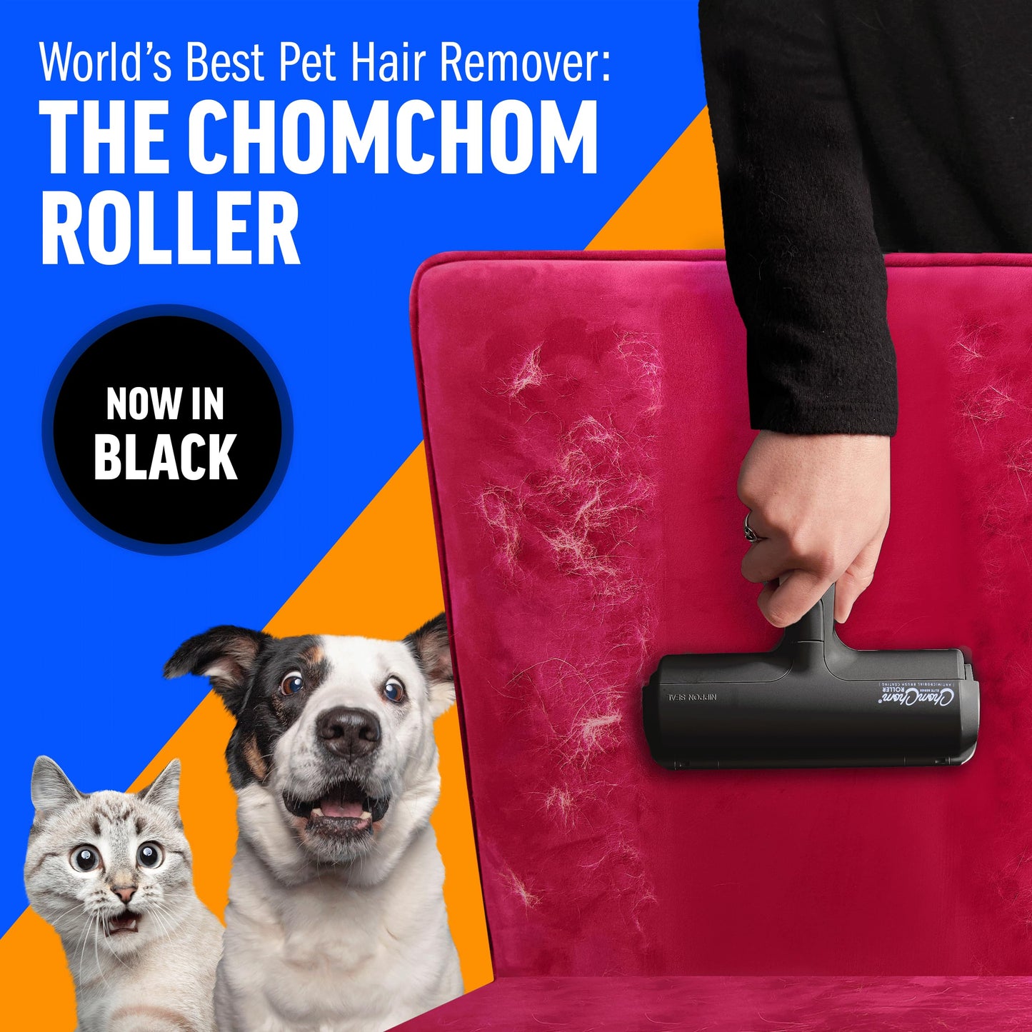 Chom Chom Roller Pet Hair Remover and Reusable Lint Roller