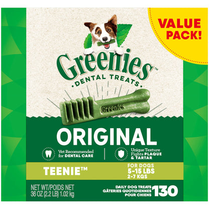 Greenies Original Teenie Natural Dental Care Dog Treats