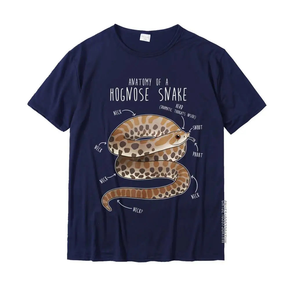 Camiseta con la anatomía de una serpiente de hocico de cerdo