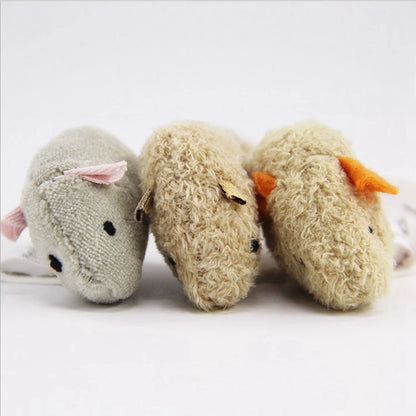 3Pc Cat Mice Toys Interactive Bite-Resistant