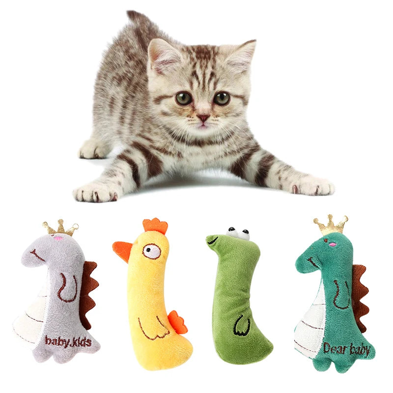 Cat Toy Catnip Interactive Plush Stuffed Chew