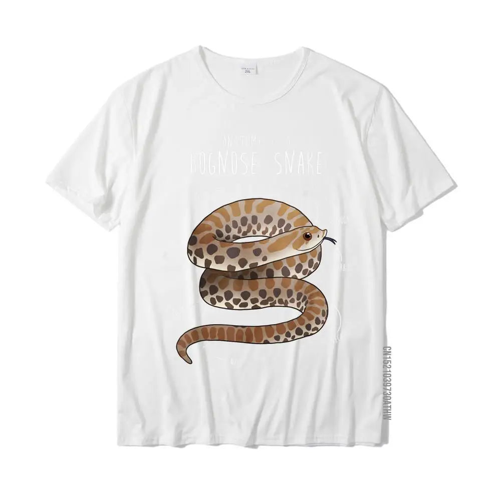 Camiseta con la anatomía de una serpiente de hocico de cerdo