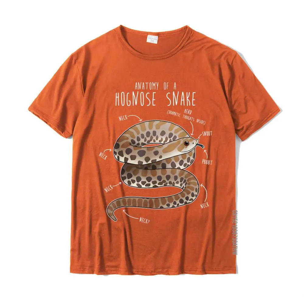 Camiseta con la anatomía de una serpiente de hocico de cerdo