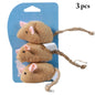 3Pc Cat Mice Toys Interactive Bite-Resistant