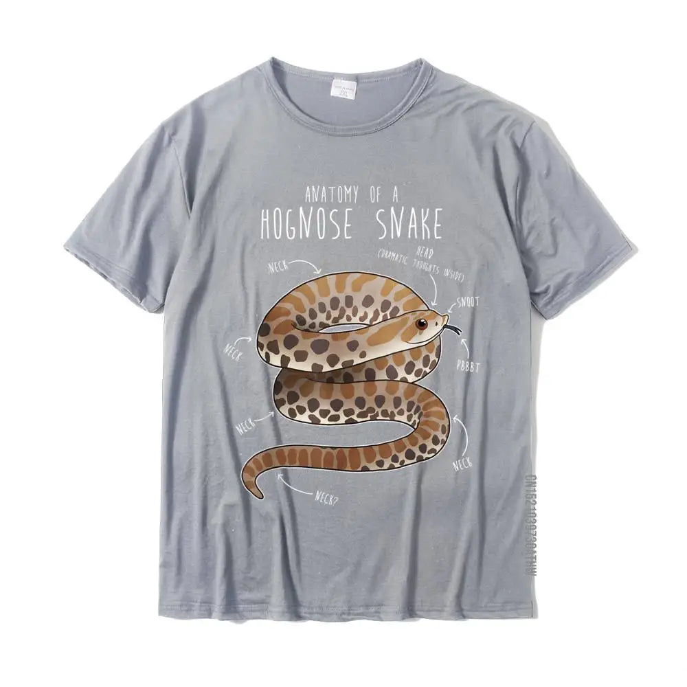 Camiseta con la anatomía de una serpiente de hocico de cerdo