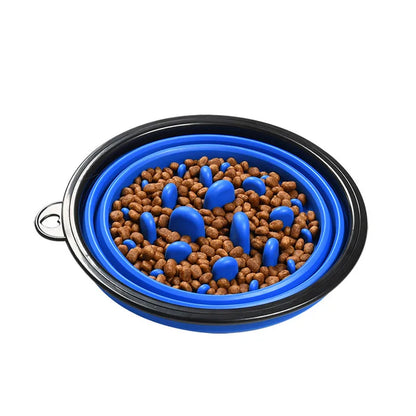 1L Travel Small Big Dog Slow Food Bowl for Dogs