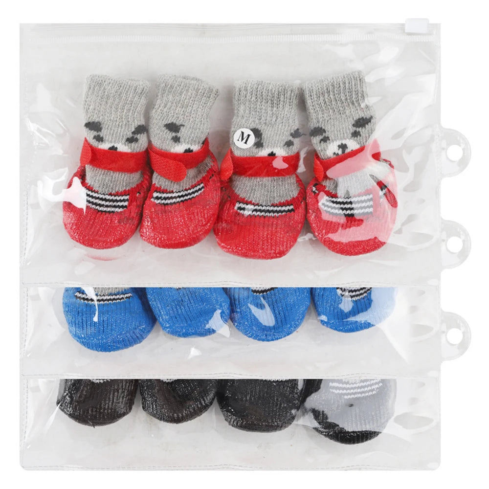 Winter Warm Dog Socks Anti-Slip Rain Snow Boots