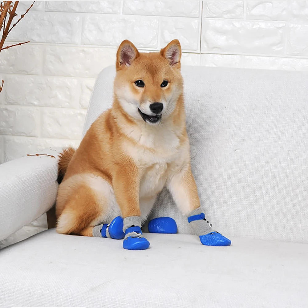 Winter Warm Dog Socks Anti-Slip Rain Snow Boots