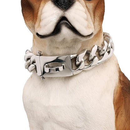 Dog Chain Collar Walking Metal Collar