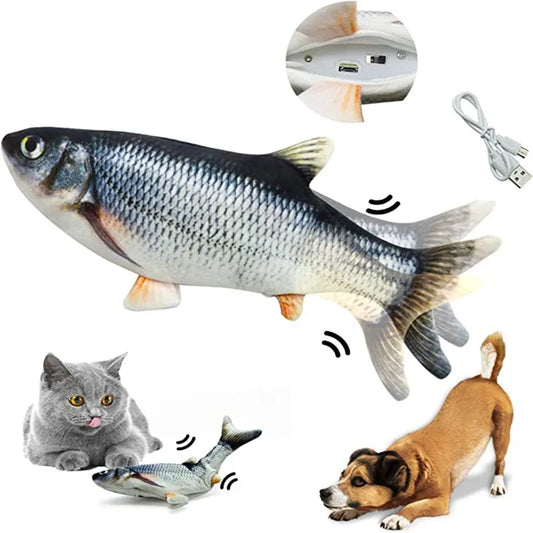 Cat Toys Fish USB Charger Fish Interactive