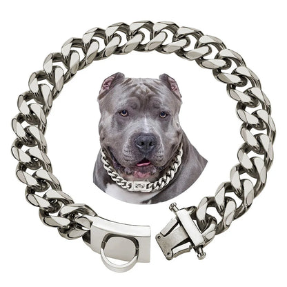 Dog Chain Collar Walking Metal Collar