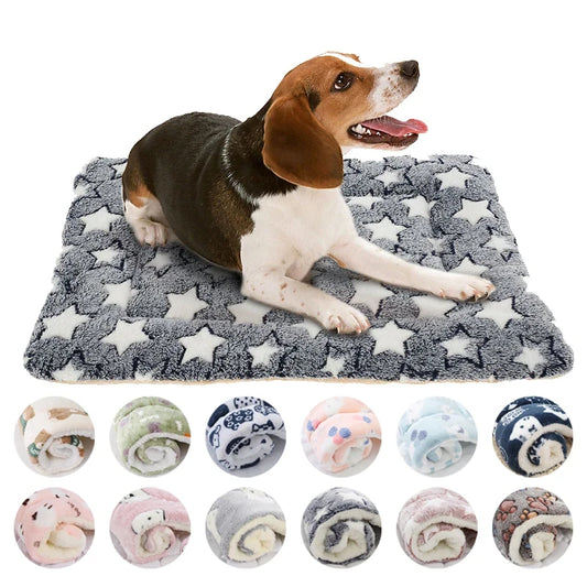 Flannel Pet Sleeping Mat Dog Bed