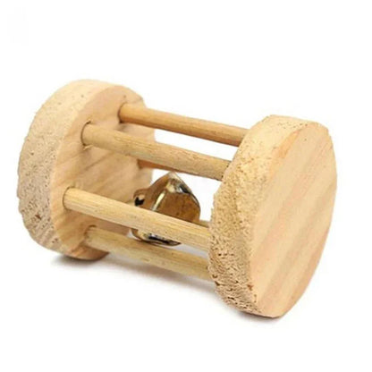 Cute Rabbit Roller Toys Natural Wooden