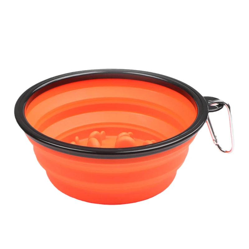 1L Travel Small Big Dog Slow Food Bowl for Dogs