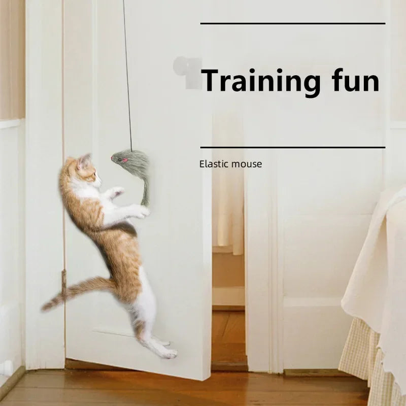 Simulation Mouse Cats Toy Funny Self Hanging Door