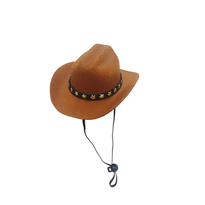 Pet Dog Star Cowboy Hat