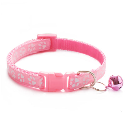 Pet Collar With Bell  Colorful