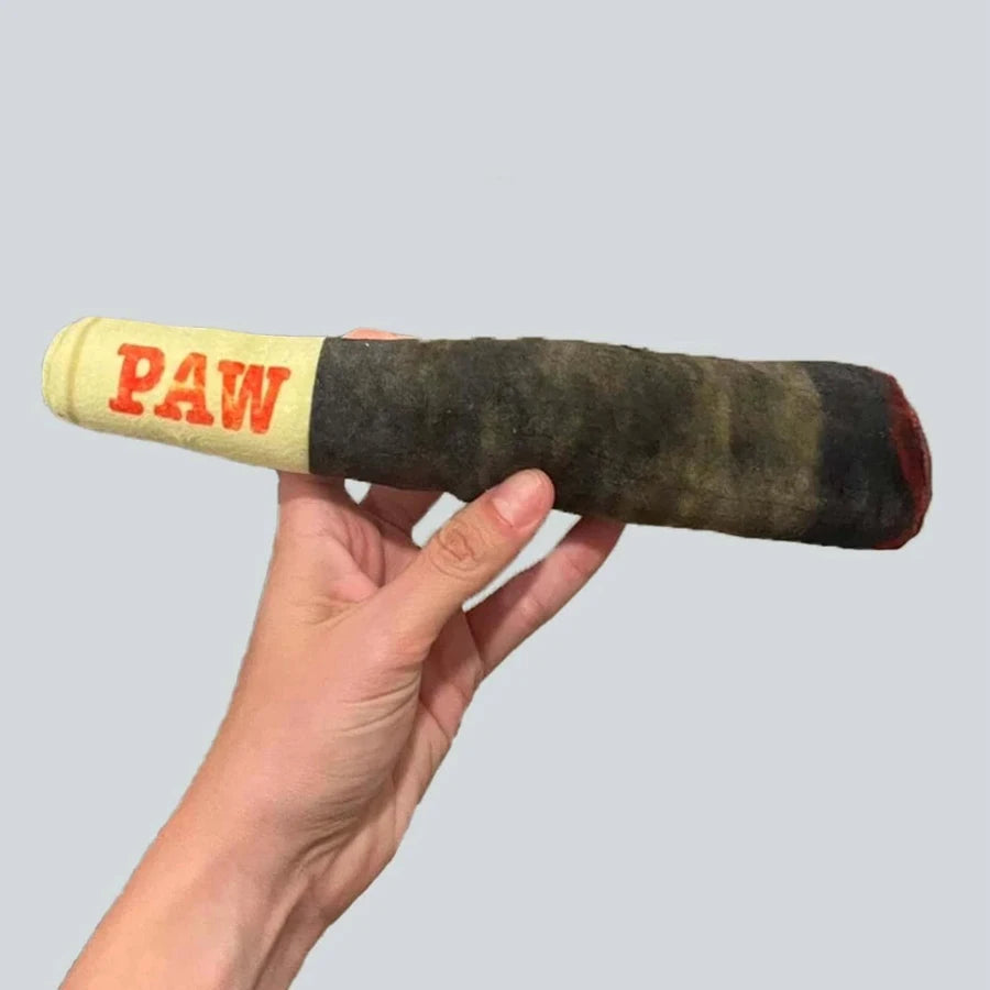 Divertidos juguetes interactivos para perros con diseño de cigarro RAW/PAW