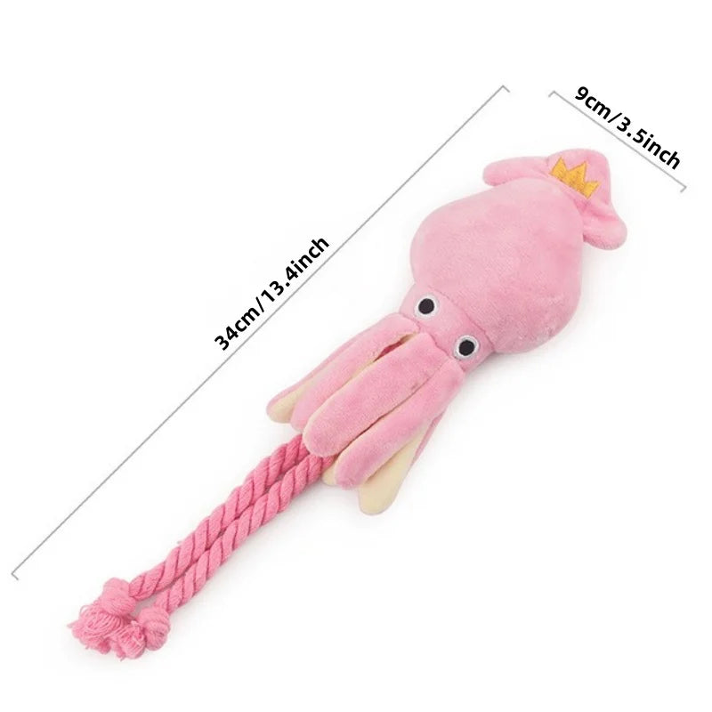 Supet Pet Octopus Plush Rope Toy