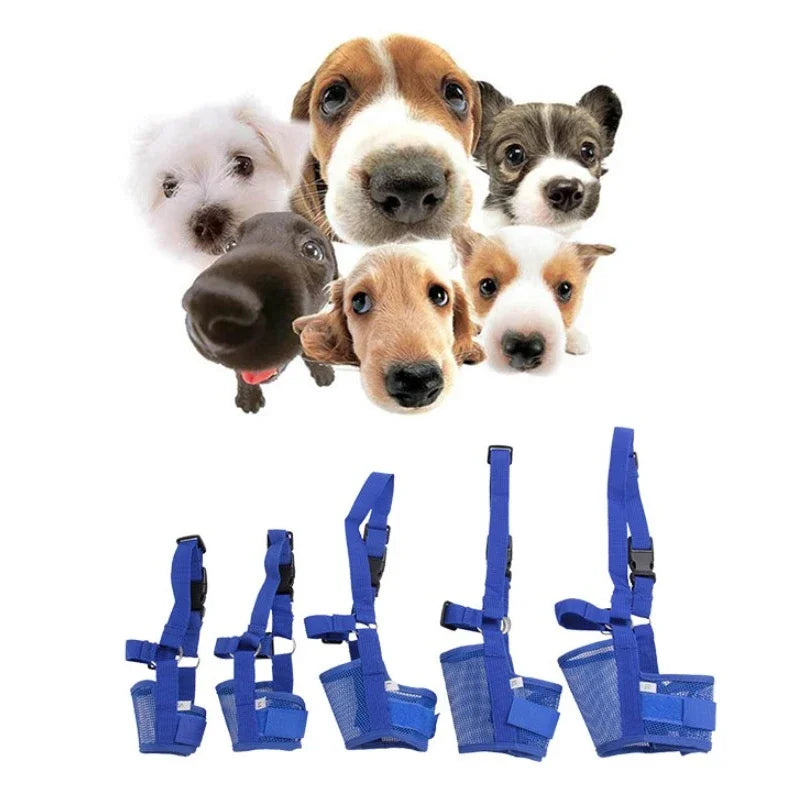 Pet Dog Adjustable Mesh Mouth Muzzle