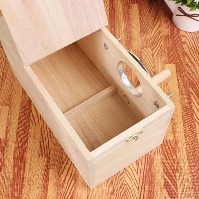 Wood Bird House Nest Birds Breeding Box