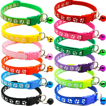 Pet Collar With Bell  Colorful