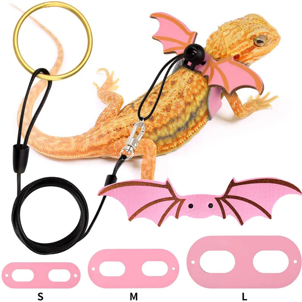 3 Pcs Adjustable Bearded Dragon Leash