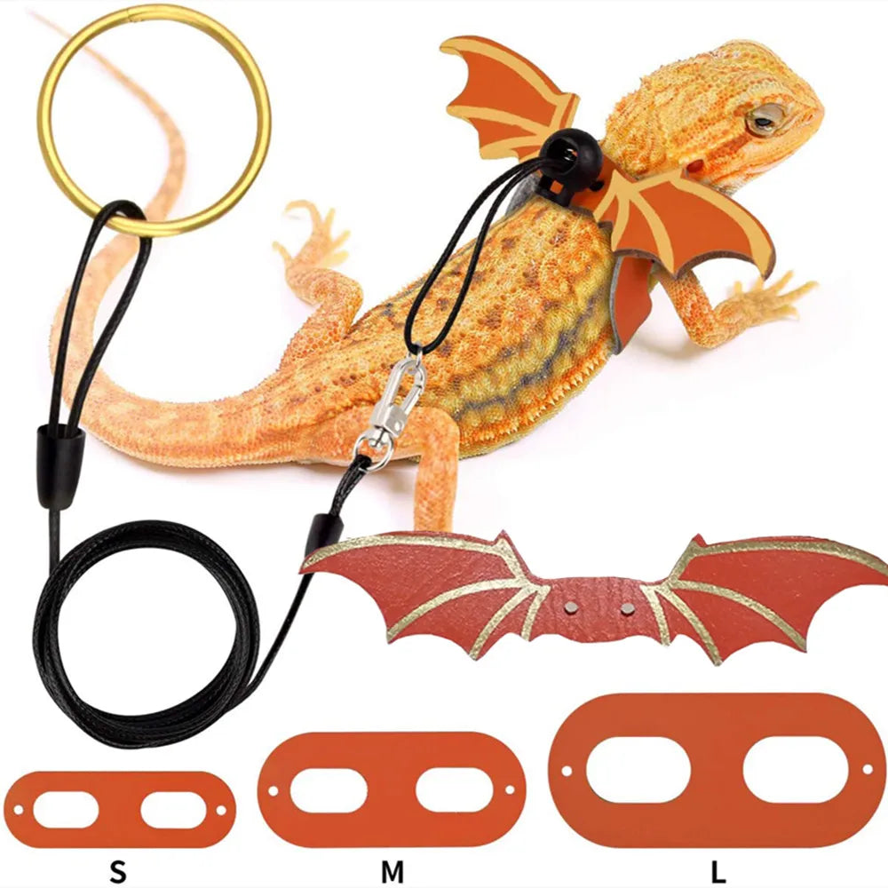 3 Pcs Adjustable Bearded Dragon Leash