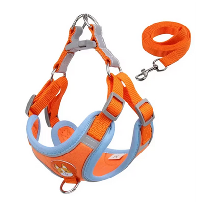 Dogs Adjustable Harness Leash Set