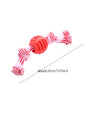 Pet dog Toy Cotton Rope Double Knot Ball Bite