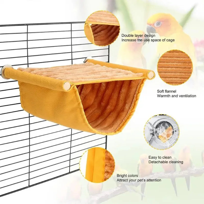 Pet Hanging Hammock Warm Nest Bed Parrot House