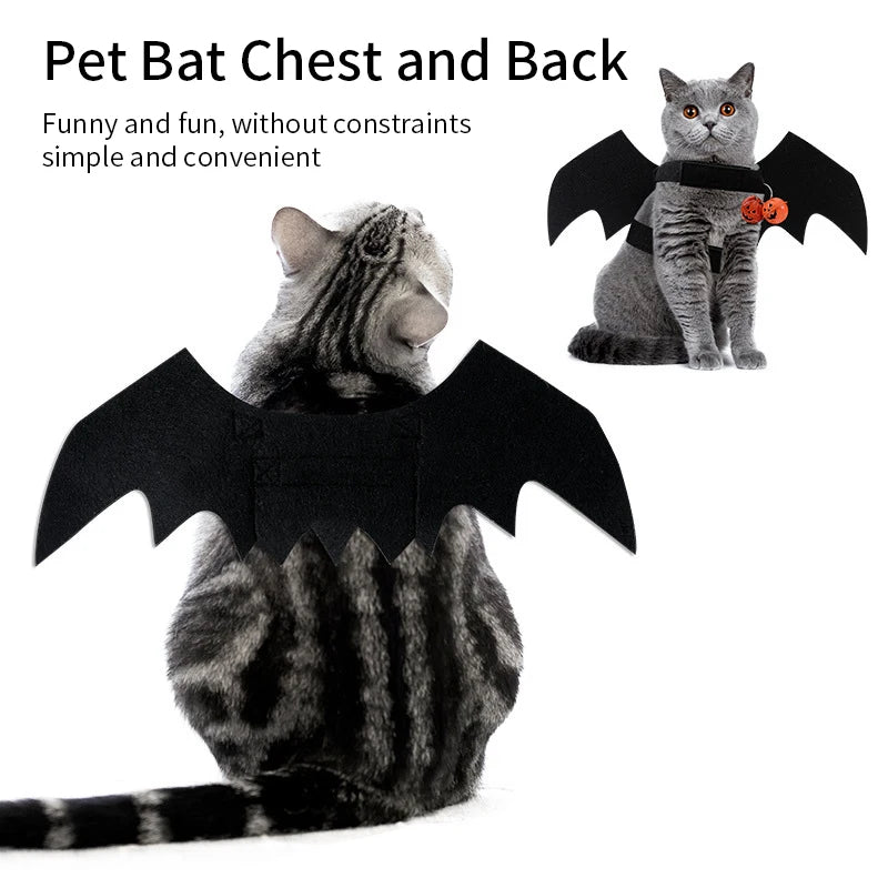 Fashion Cat Clothes Bat Wings